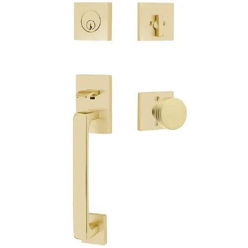 Emtek Baden Entrance Handleset With Bern Knob 