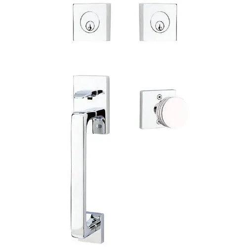 Emtek Baden Entrance Handleset With Bern Knob 