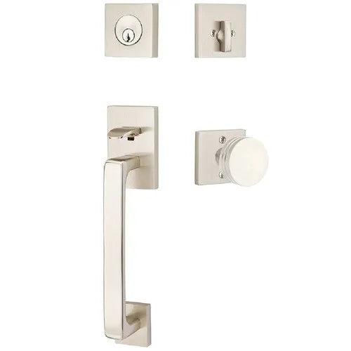 Emtek Baden Entrance Handleset With Bern Knob 