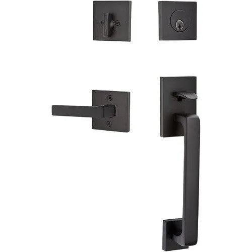 EmtekEmtek Baden Entrance Handleset With Dumont Lever in 