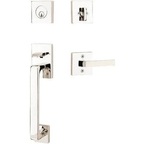 EmtekEmtek Baden Entrance Handleset With Dumont Lever in 