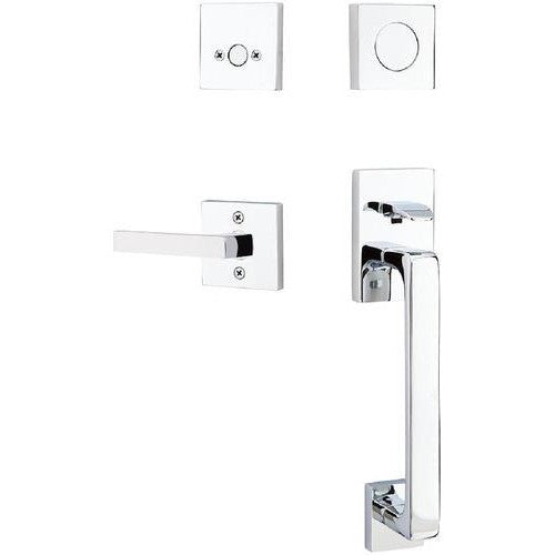 Emtek Baden Entrance Handleset With Dumont Lever in finish