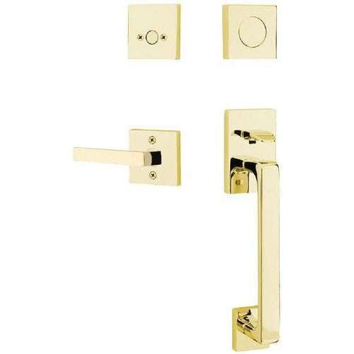 Emtek Baden Entrance Handleset With Dumont Lever in finish