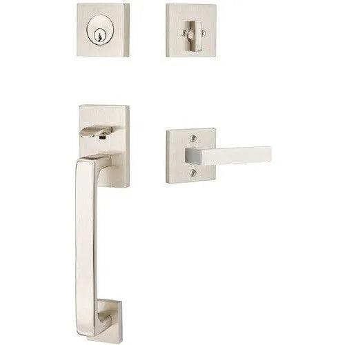 EmtekEmtek Baden Entrance Handleset With Dumont Lever in 