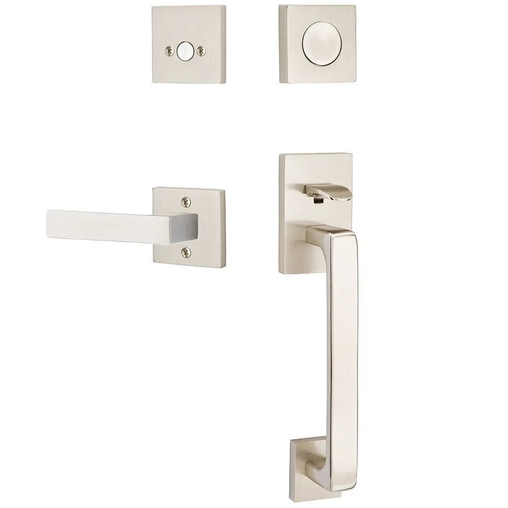 EmtekEmtek Baden Entrance Handleset With Dumont Lever in 