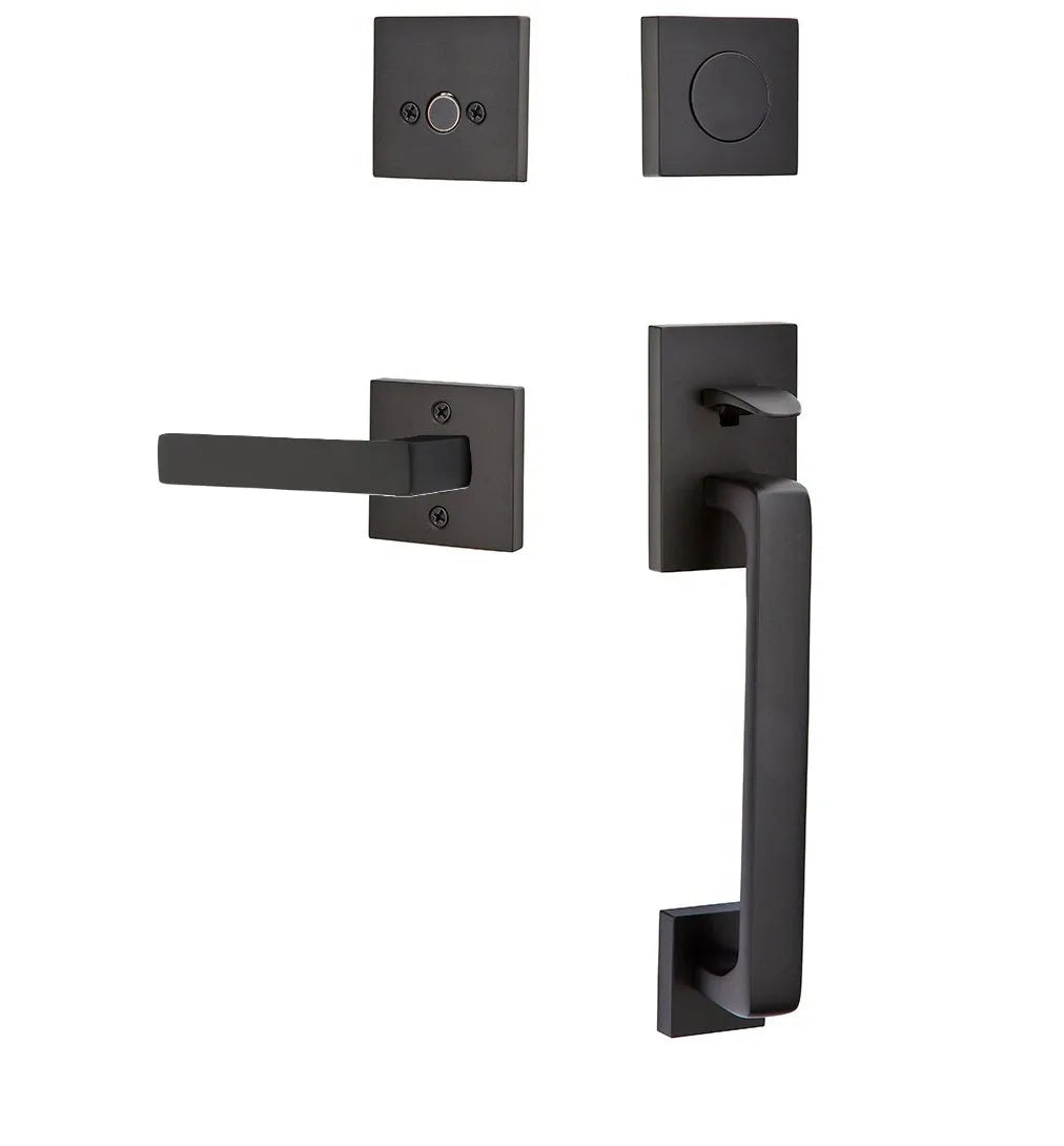 EmtekEmtek Baden Entrance Handleset With Dumont Lever in 