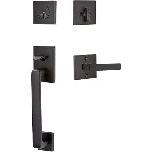 EmtekEmtek Baden Entrance Handleset With Dumont Lever in 