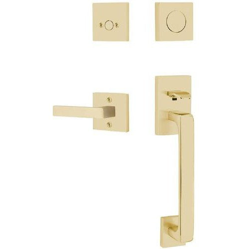 Emtek Baden Entrance Handleset With Dumont Lever in finish