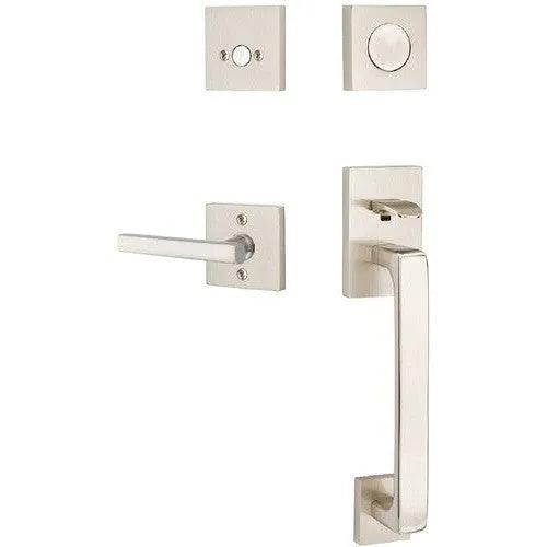 EmtekEmtek Baden Entrance Handleset With Freestone Lever in 