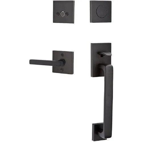 EmtekEmtek Baden Entrance Handleset With Freestone Lever in 