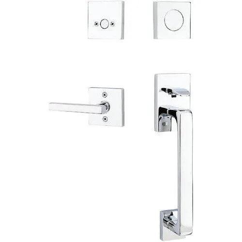 EmtekEmtek Baden Entrance Handleset With Freestone Lever in 