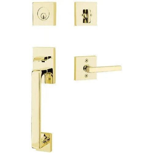 EmtekEmtek Baden Entrance Handleset With Freestone Lever in 