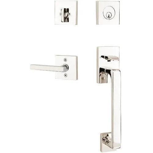 EmtekEmtek Baden Entrance Handleset With Freestone Lever in 