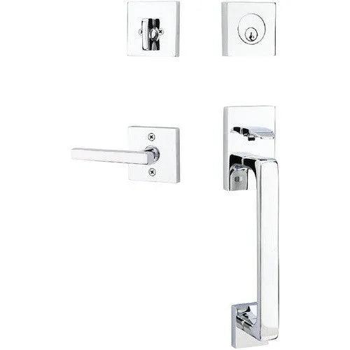 EmtekEmtek Baden Entrance Handleset With Freestone Lever in 