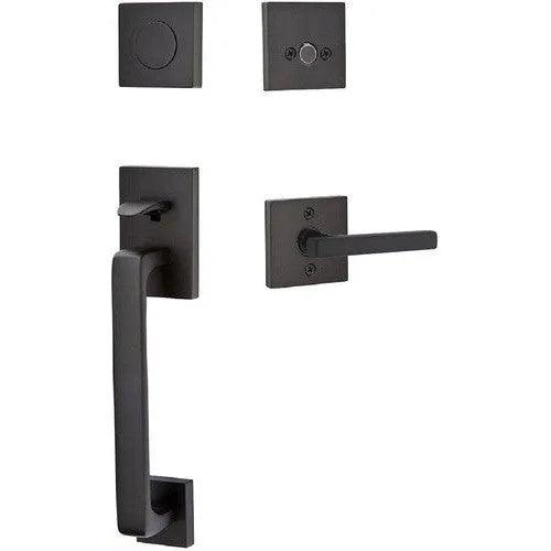 EmtekEmtek Baden Entrance Handleset With Freestone Lever in 