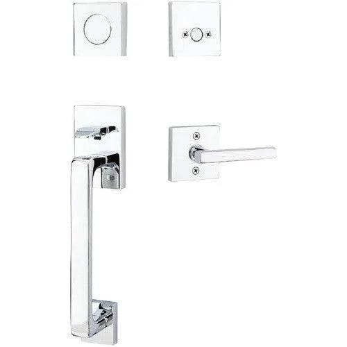 EmtekEmtek Baden Entrance Handleset With Freestone Lever in 