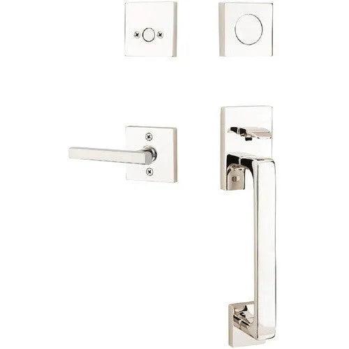 EmtekEmtek Baden Entrance Handleset With Freestone Lever in 