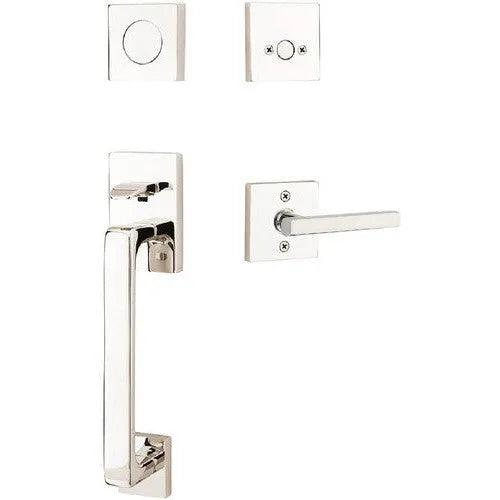 EmtekEmtek Baden Entrance Handleset With Freestone Lever in 