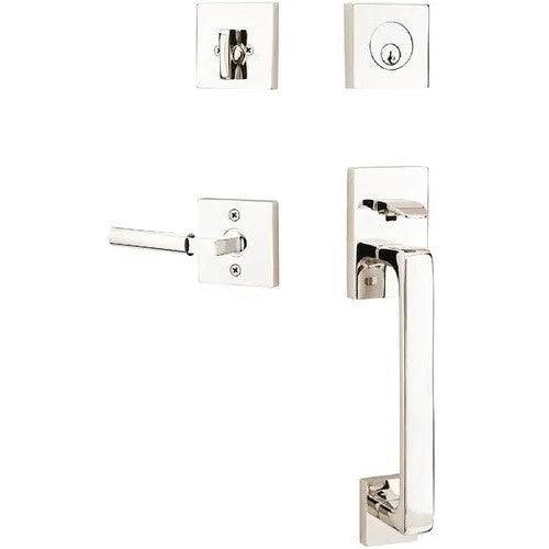 EmtekEmtek Baden Entrance Handleset With Hercules Lever in 