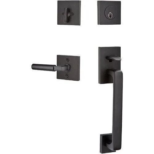 EmtekEmtek Baden Entrance Handleset With Hercules Lever in 