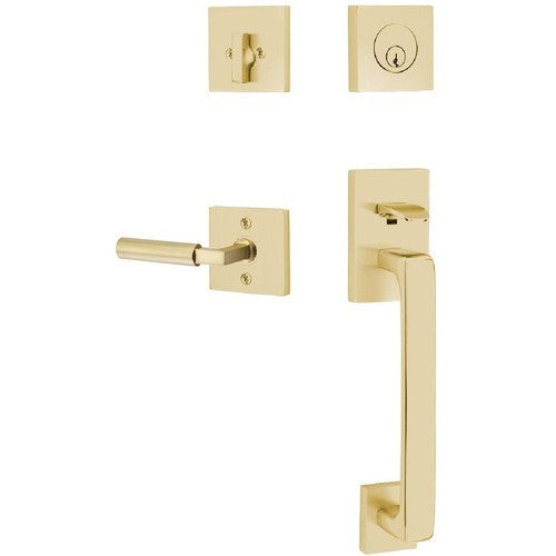 Emtek Baden Entrance Handleset With Hercules Lever in finish