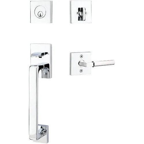 Emtek Baden Entrance Handleset With Hercules Lever 