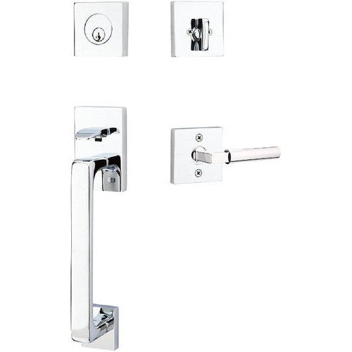 Emtek Baden Entrance Handleset With Hercules Lever in finish