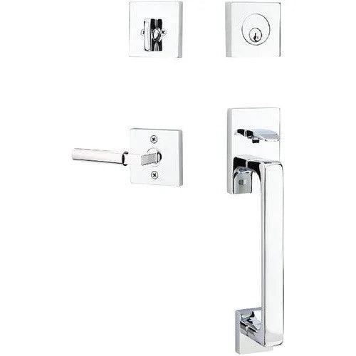 Emtek Baden Entrance Handleset With Hercules Lever 