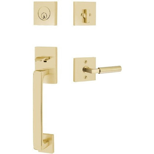 Emtek Baden Entrance Handleset With Hercules Lever in finish