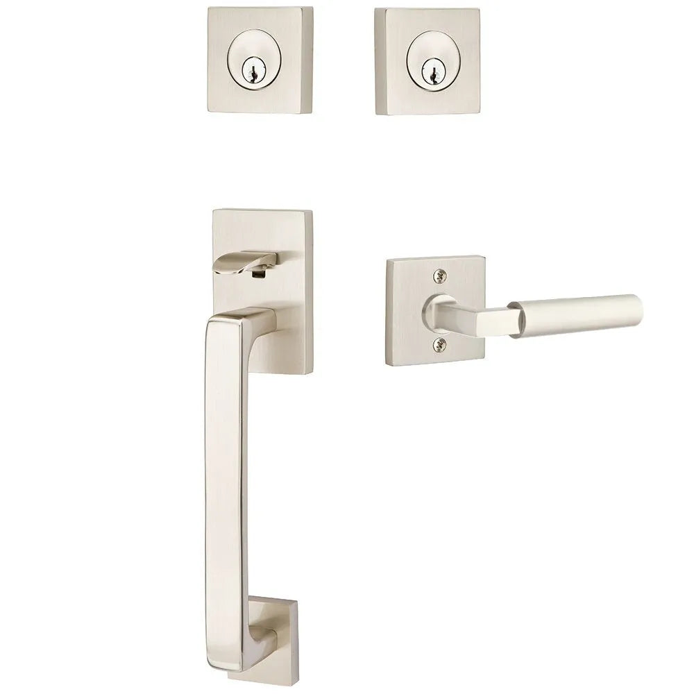 EmtekEmtek Baden Entrance Handleset With Hercules Lever in 