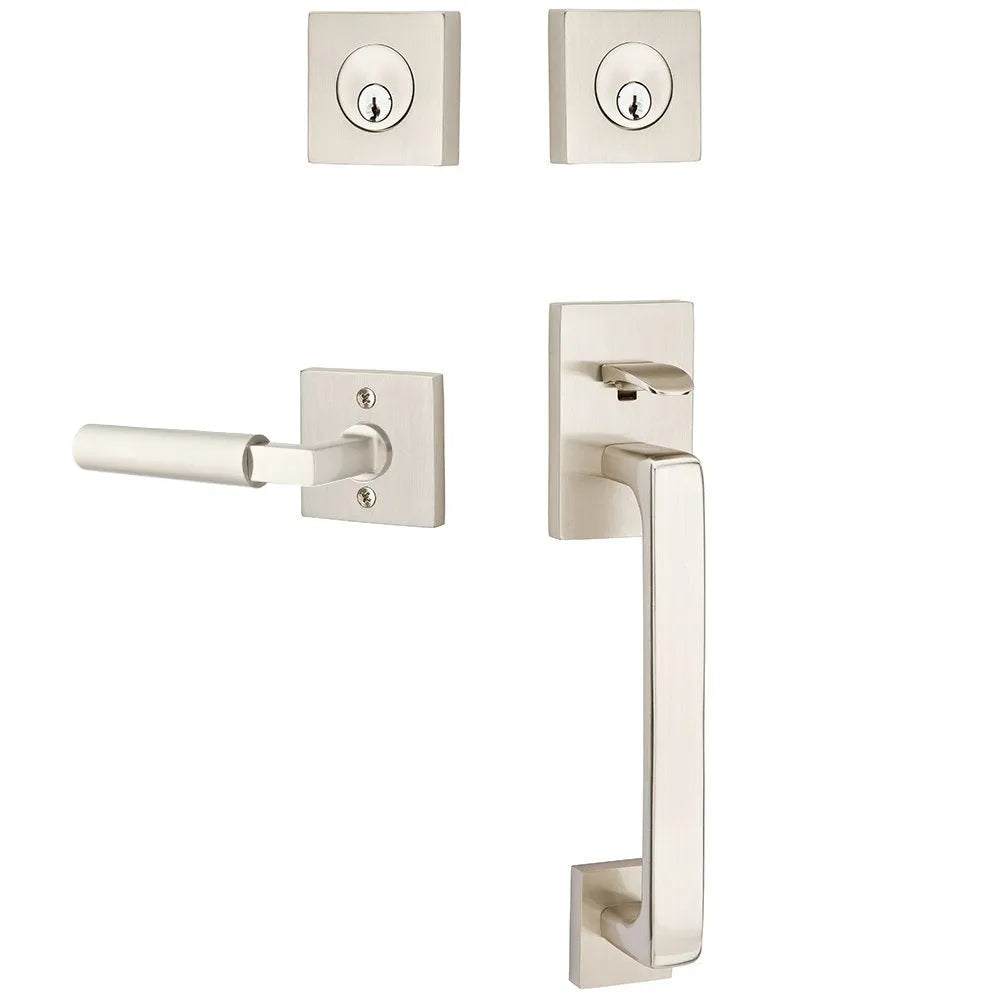 EmtekEmtek Baden Entrance Handleset With Hercules Lever in 