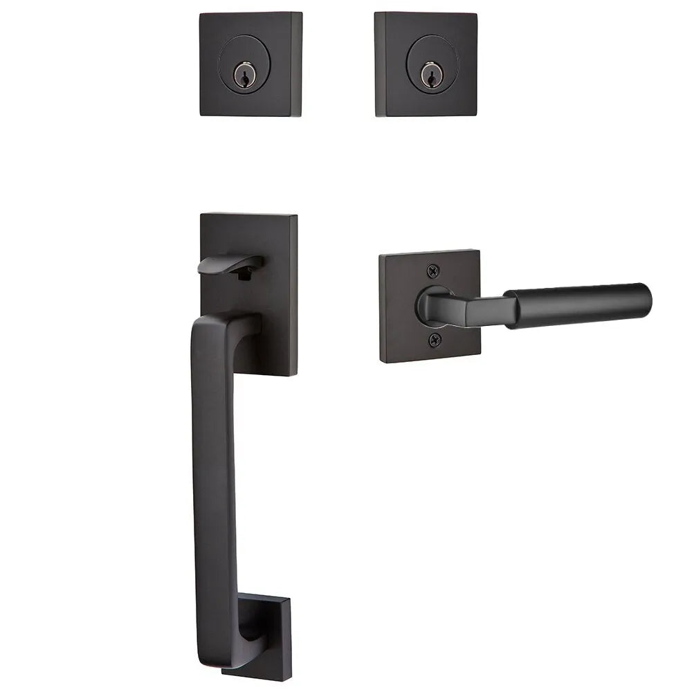 EmtekEmtek Baden Entrance Handleset With Hercules Lever in 