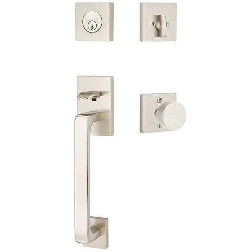 Emtek Baden Entrance Handleset With Round Knob in finish
