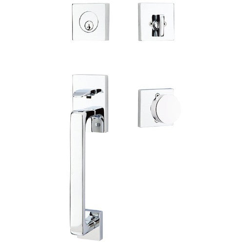 Emtek Baden Entrance Handleset With Round Knob in finish