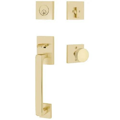 Emtek Baden Entrance Handleset With Round Knob in finish