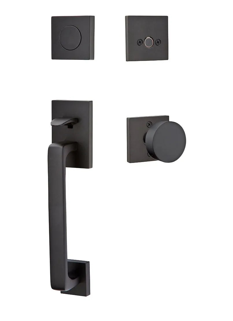EmtekEmtek Baden Entrance Handleset With Round Knob in 