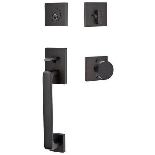 EmtekEmtek Baden Entrance Handleset With Round Knob in 