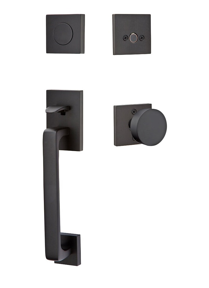 Emtek Baden Entrance Handleset With Round Knob