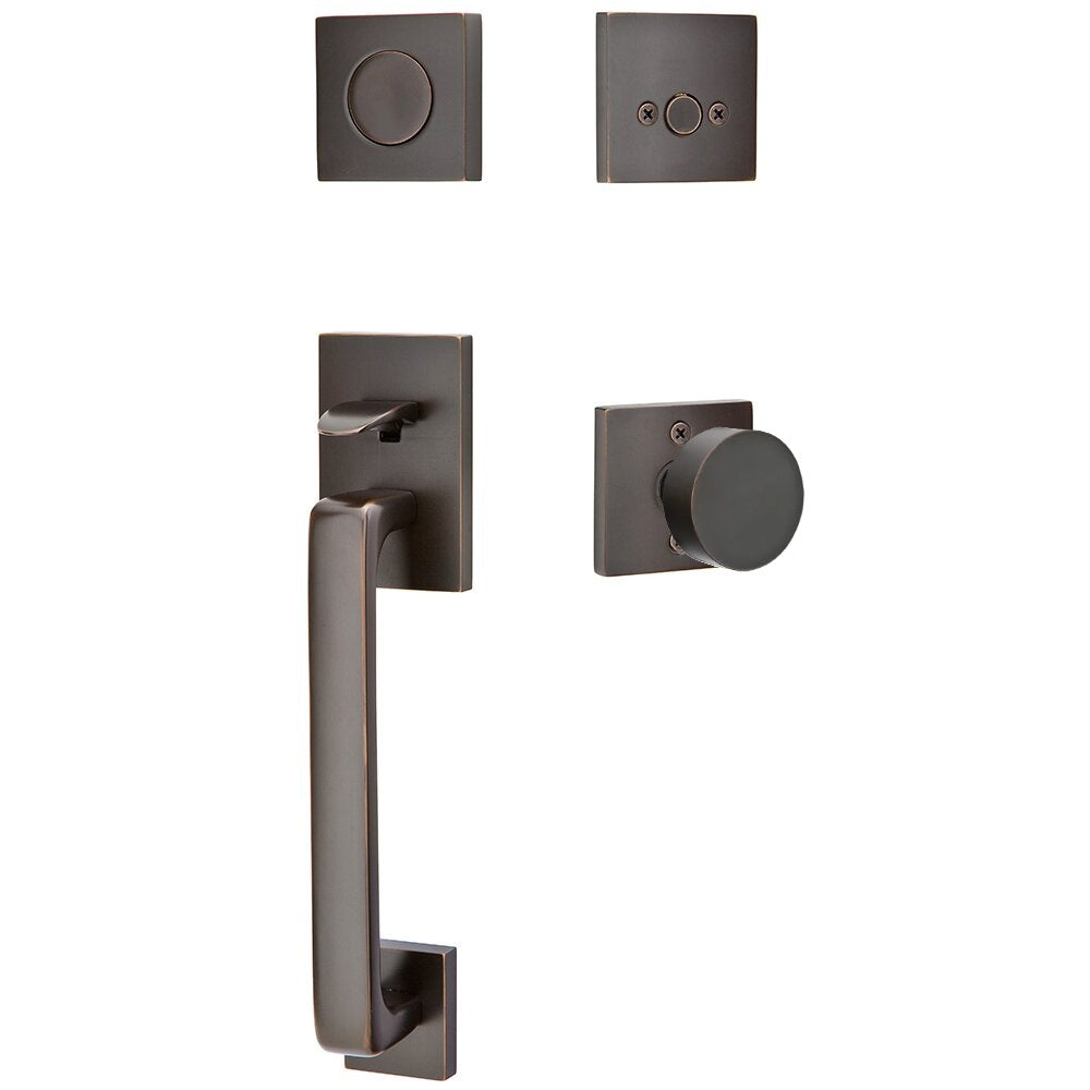 Emtek Baden Entrance Handleset With Round Knob