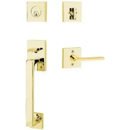 EmtekEmtek Baden Tubular Entrance Handleset with Helios Lever in 