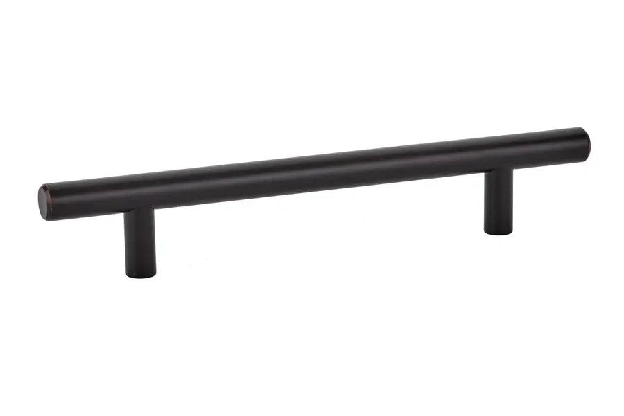 The Emtek Bar Cabinet Pull, 8" Center to Center in Oil Rubbed Bronze finish