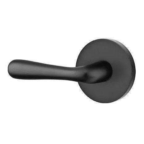 Emtek Basel Lever With Disk Rosette Flat Black