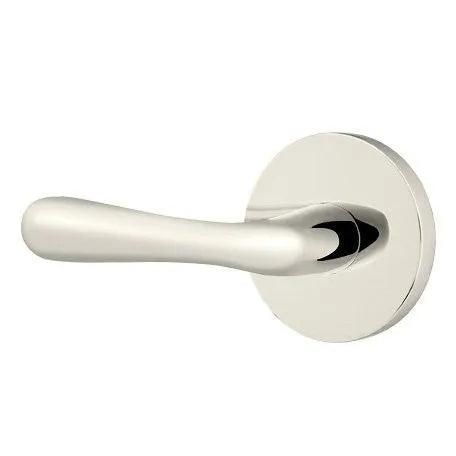 Emtek Basel Lever With Disk Rosette Lifetime Polished Nickel