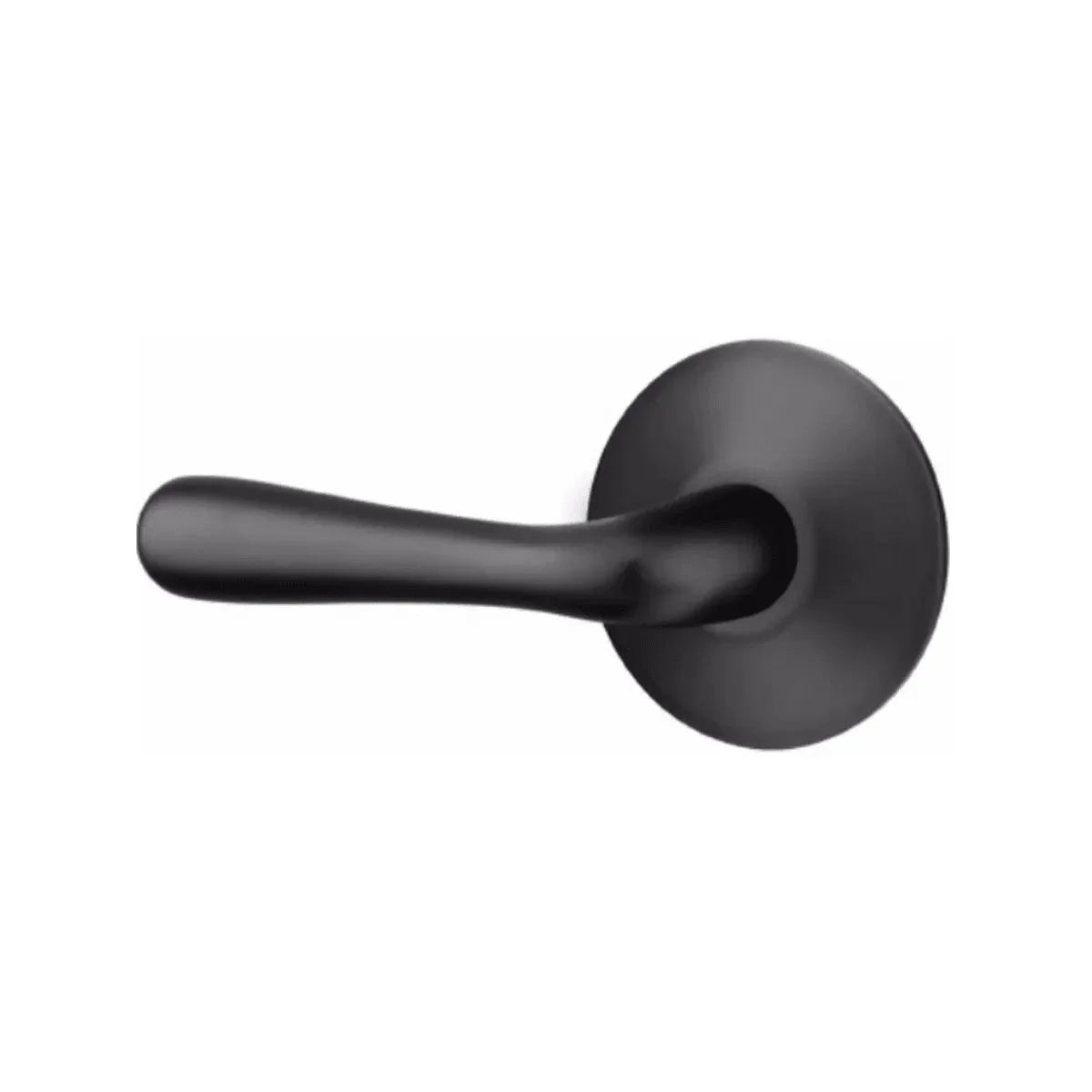 Emtek Basel Lever With Modern Rosette Flat Black