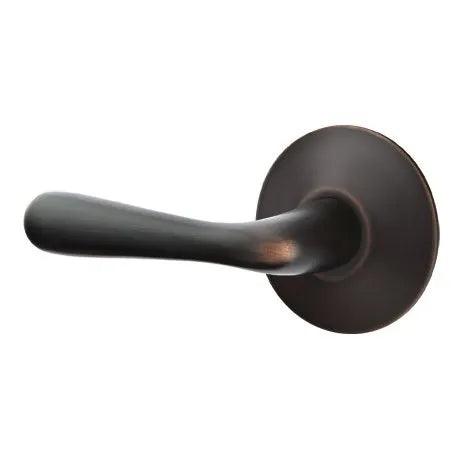 Emtek Basel Lever With Modern Rosette Oil Rubbed Bronze