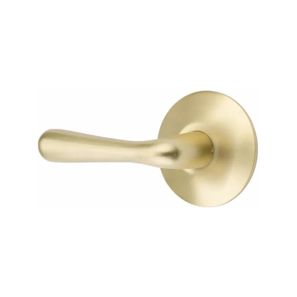 Emtek Basel Lever With Modern Rosette Satin Brass