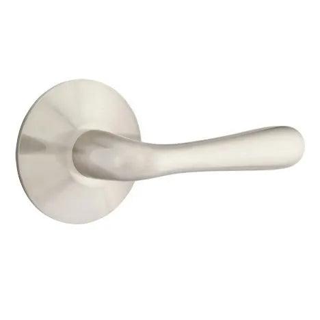 Emtek Basel Lever With Modern Rosette Satin Nickel