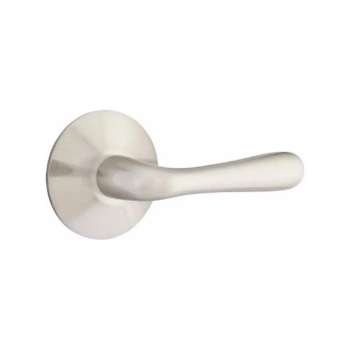 Emtek Basel Lever With Modern Rosette Satin Nickel