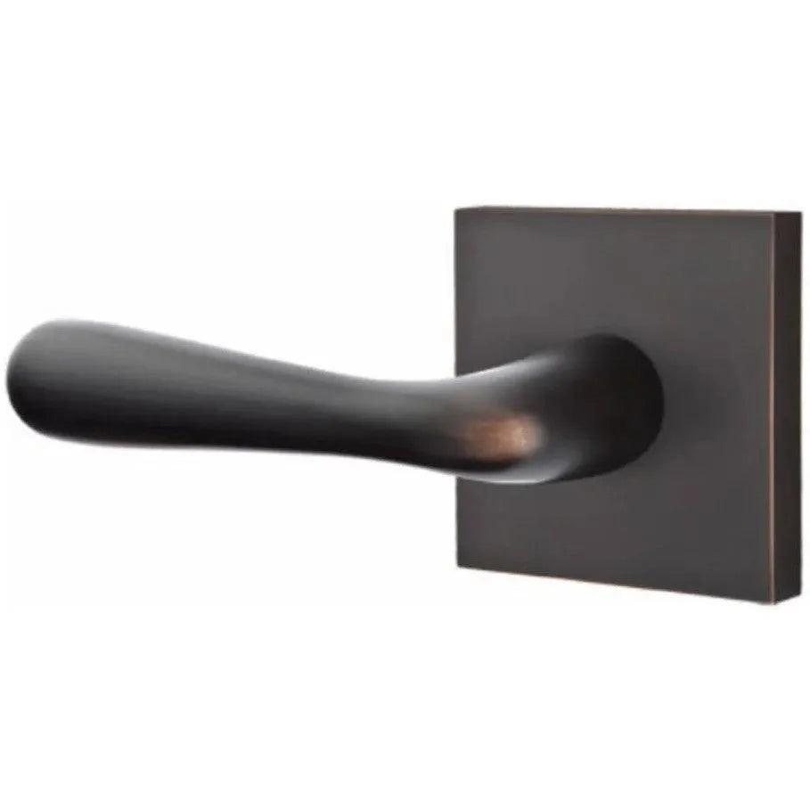 Emtek Basel Lever With Square Rosette Oil Rubbed Bronze
