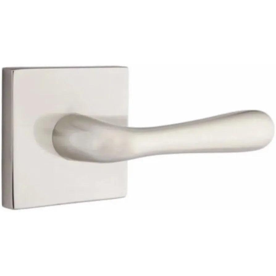 Emtek Basel Lever With Square Rosette Satin Nickel
